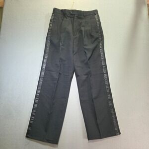 Sean Ray Men's Black Pleated Tuxedo Pants Size 31X29.5‎
